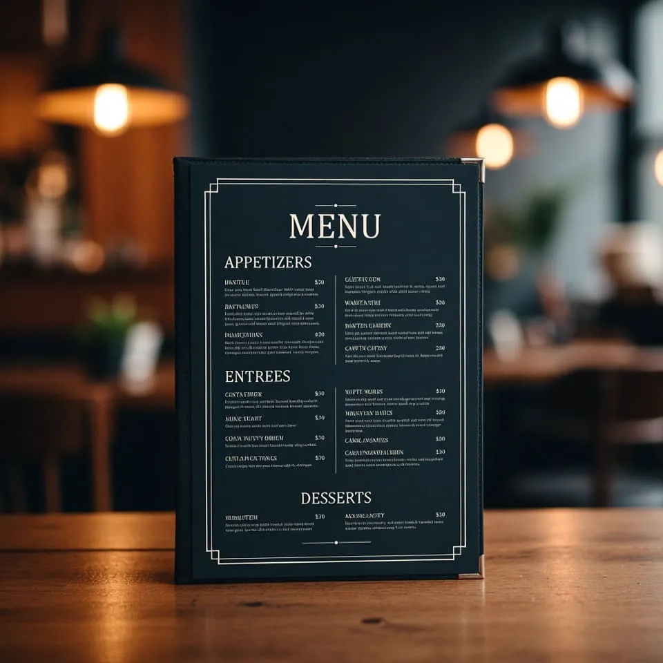 Меню для кафе и ресторанов: дизайн, печать и защита