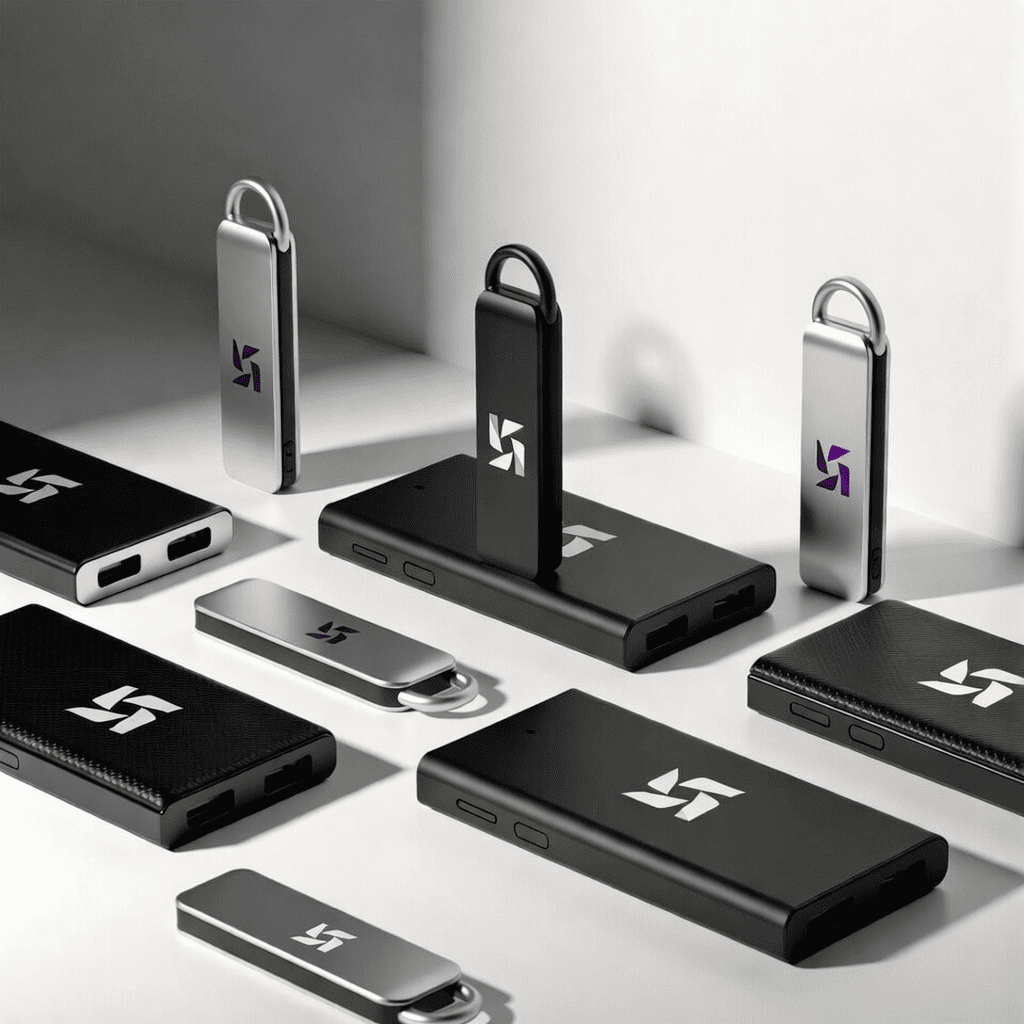 Гаджеты с логотипом: флешки и power bank