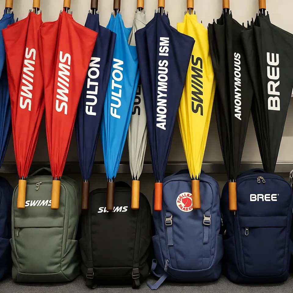 Зонты, рюкзаки и прочее