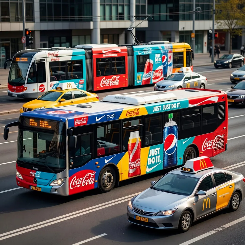 Наклейки на авто и транспорт: брендирование дверей и бортов виниловой плёнкой