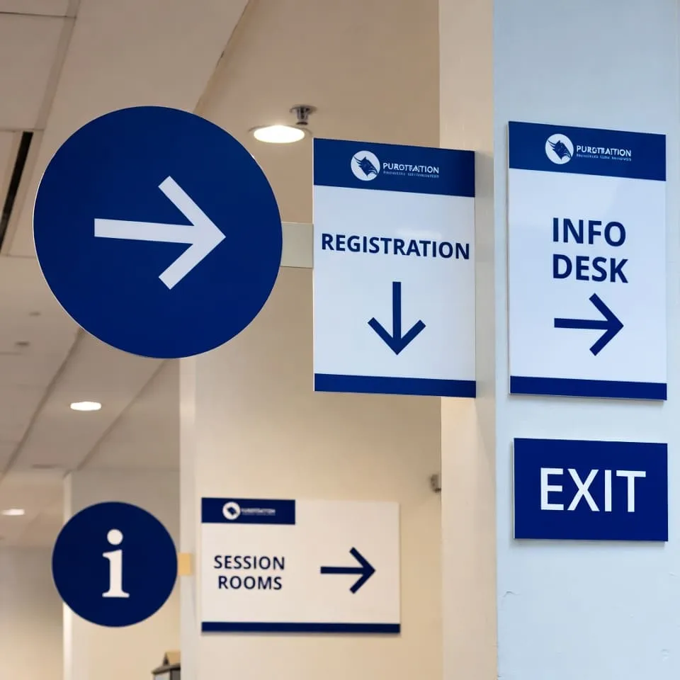 Навигационные таблички и стенды для помещений и зданий