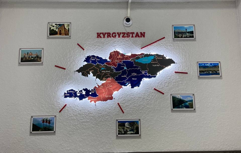 Карта Кыргызстана